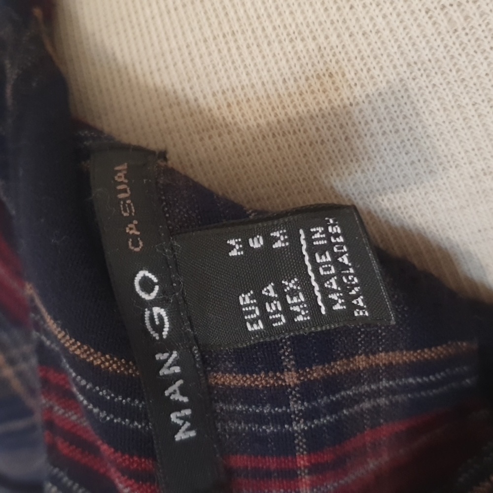 Mango Size M Tartan Long Sleeve Winter Dress Size 12 approx with Pockets - Picture 6 of 6